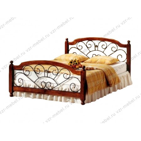 Кровать двуспальная "Прага" с ковкой