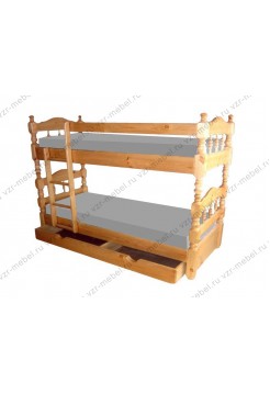 Кровать двухъярусная "Точенка"